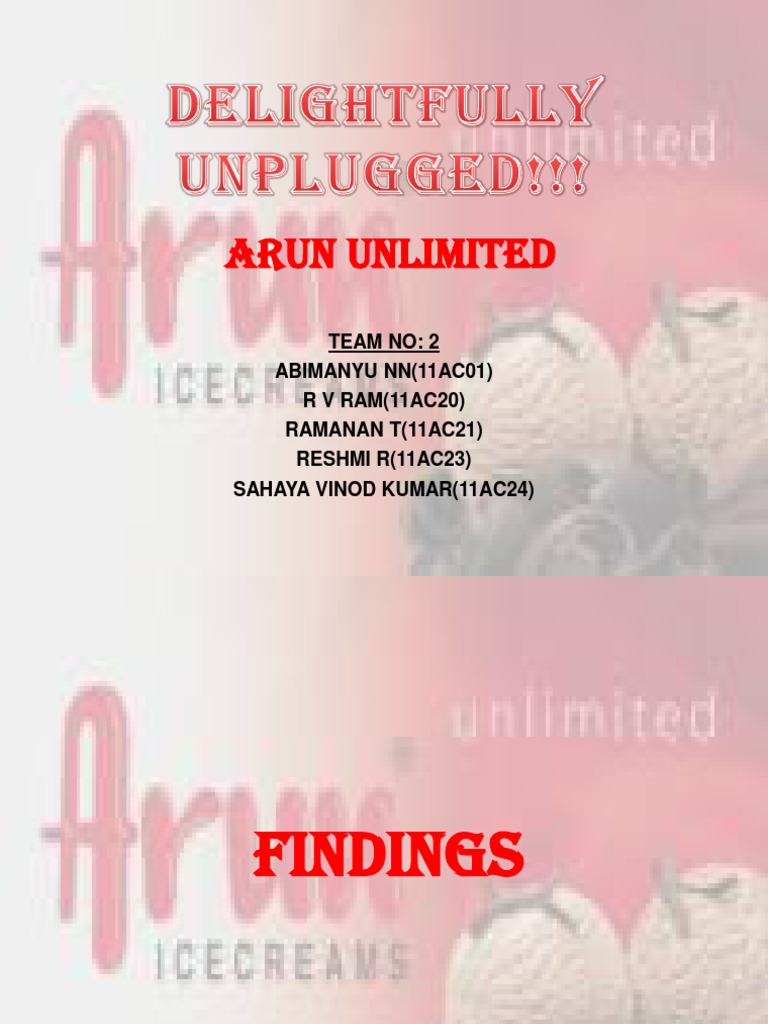Arun ice cream price list image