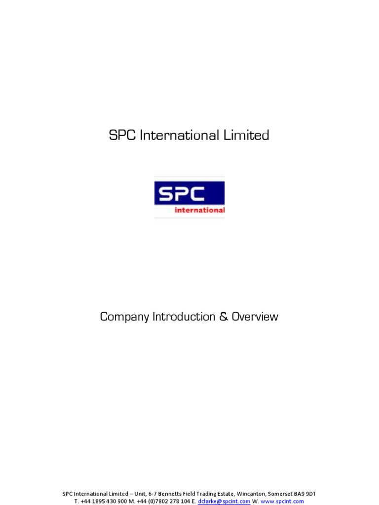 SPC Overview For NCR Project | PDF | Point Of Sale | Logistics