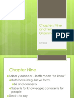 Chapters Nine and Ten Grammar Notes