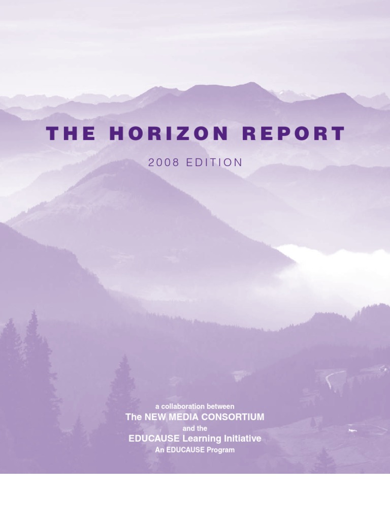 2008 Horizon Report | PDF | Social Networking Service | Collaboration
