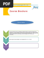 Course Brochure: Core Java