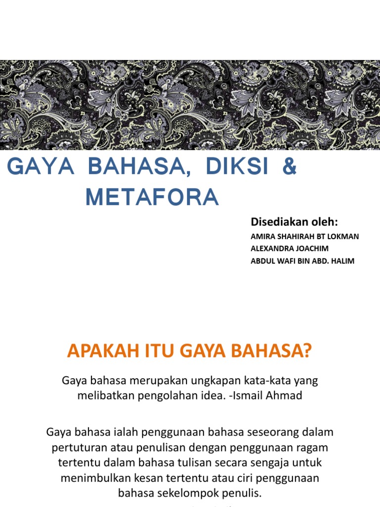 Contoh Kalimat Diksi Dalam Puisi - Gol Rumah