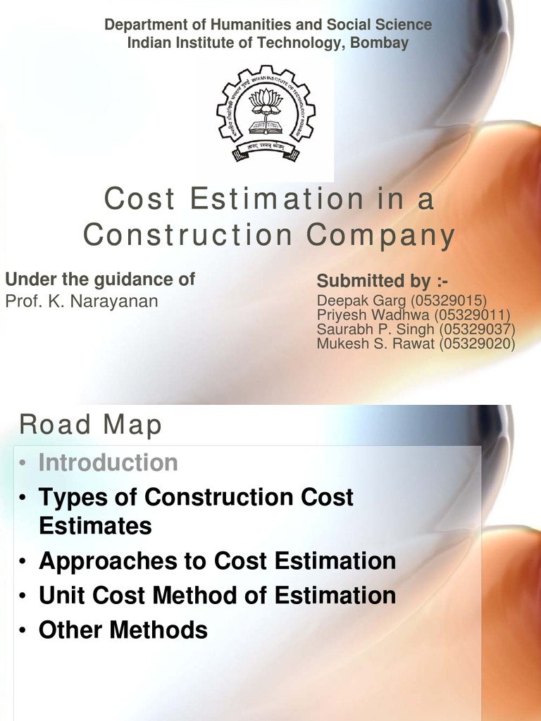 Construction Cost Estimation Methods | PDF