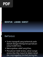 Bentuk Lahan Karst