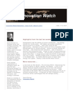 Innovation Watch Newsletter 12.05 - March 9, 2013