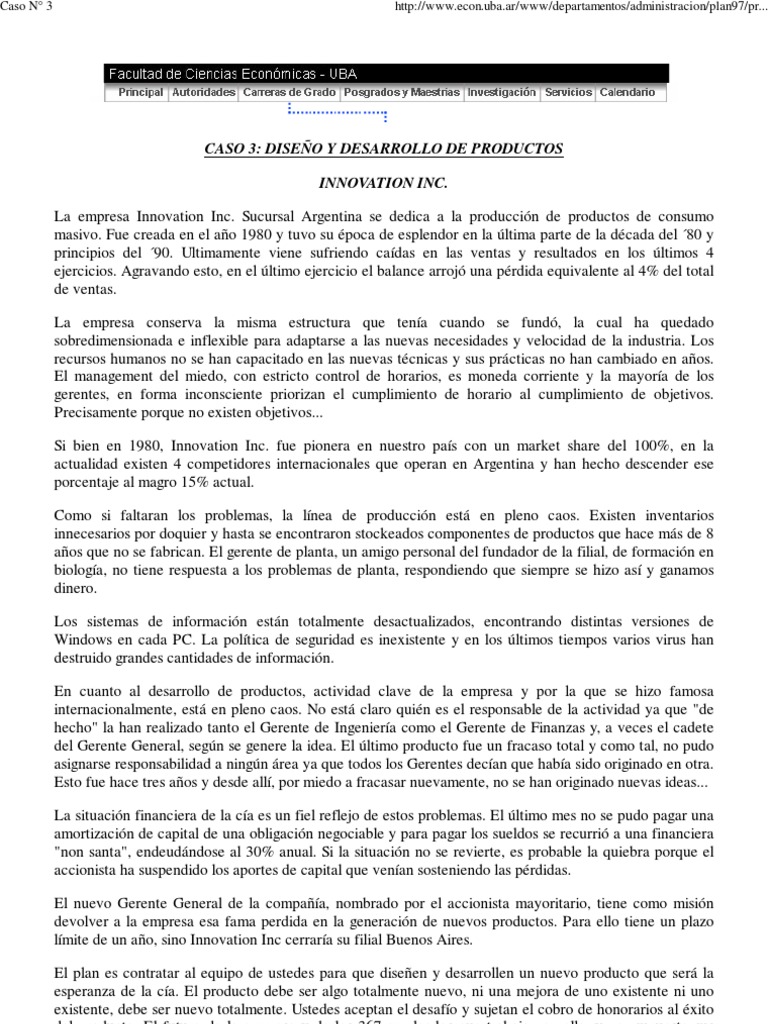 Caso #3 | PDF | Producto (Negocio) | Recursos humanos