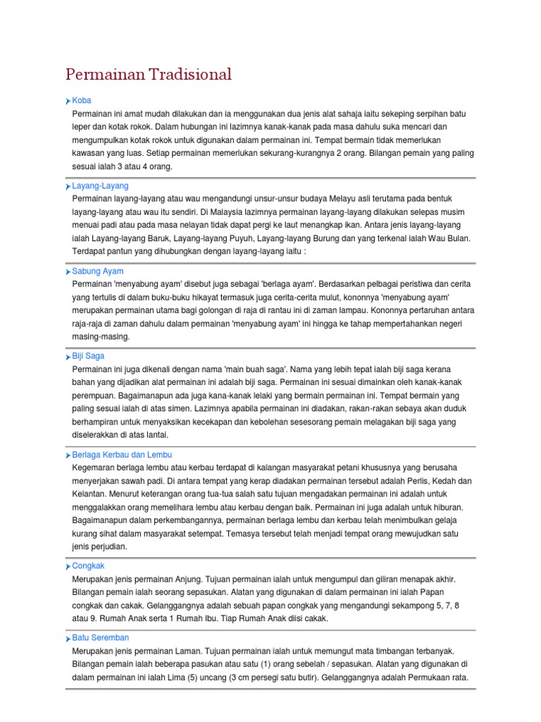 Permainan Tradisional Pdf