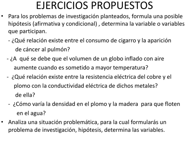 Formulación de Hipótesis en Investigación | PDF | Ciencia y matemáticas