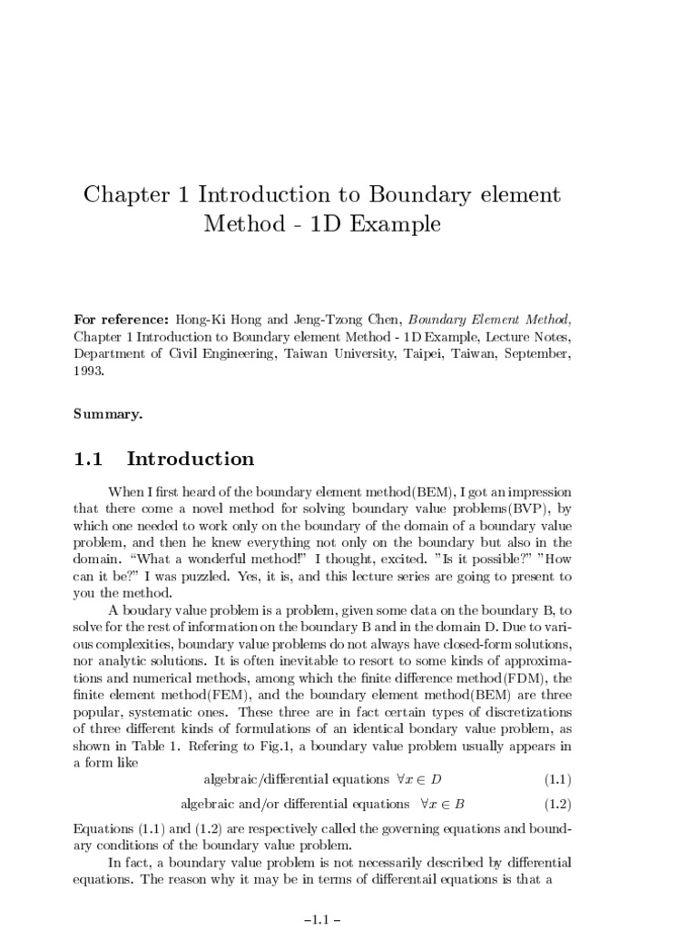 BEM Example: Solving Laplace's Equation | PDF | Boundary Element Method ...