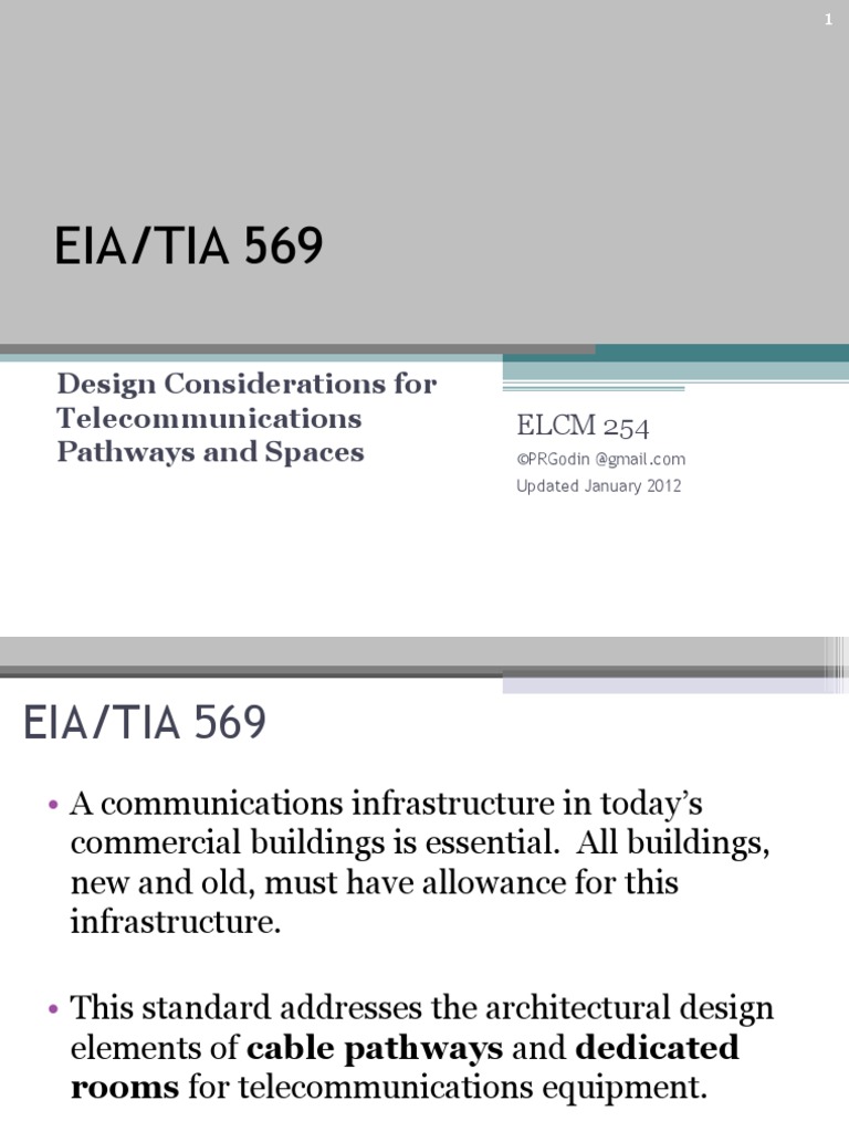 09 TIA569 Standard | PDF | Cable | Telecommunication