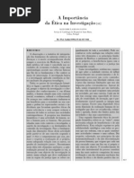 A importância da Ética na Investigação (2004)