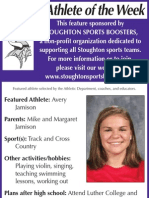 Featured Athlete: Avery Parents: Mike and Margaret Sport(s) : Track and Cross Other Activities/hobbies