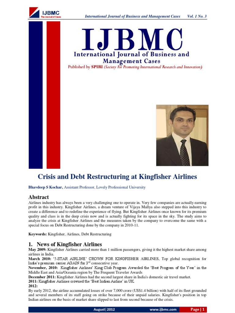 Kingfisher airlines case study pdf image