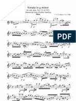 Bach, Carl Philipp Emanuel Sonata For Solo Flute, Wq.132 (H.562)