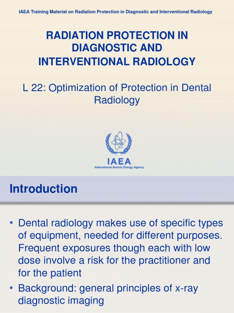 Dental Radiology Radiation Protection Guide | PDF
