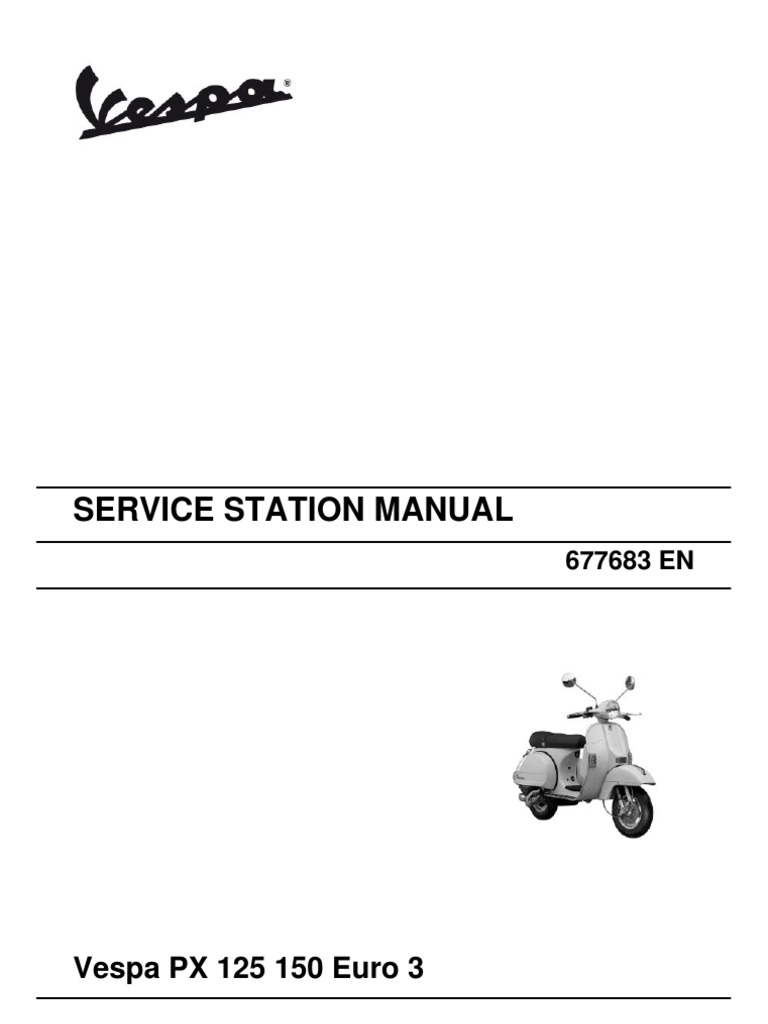 Instruction Manual Vespa Px 150