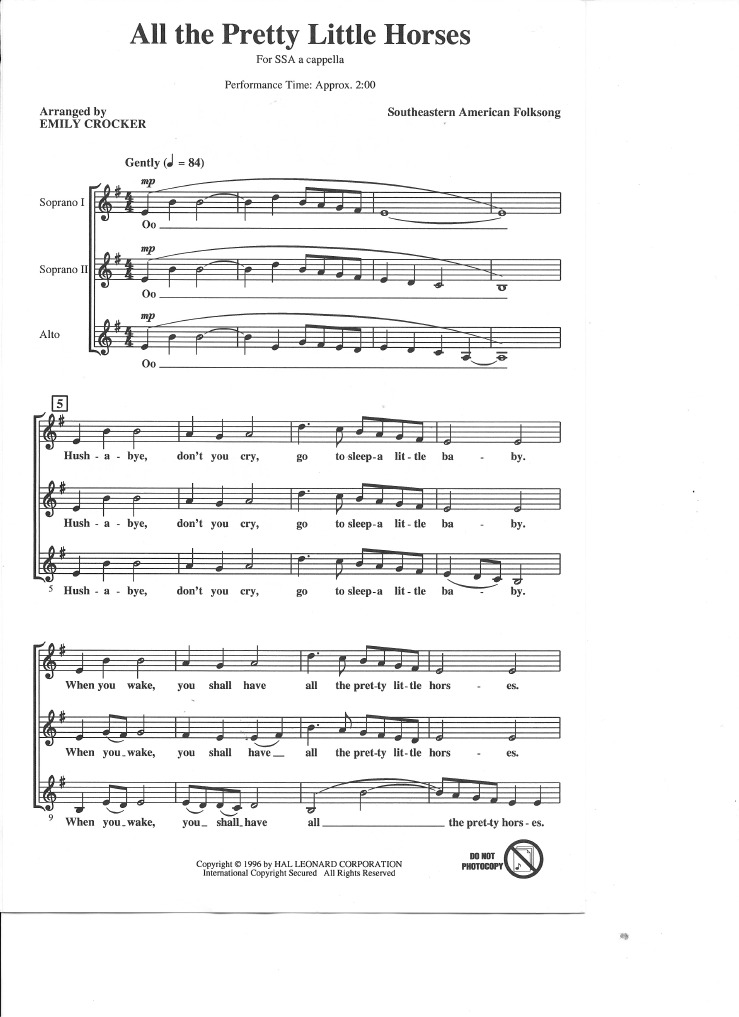 All The Pretty Little Horses PDF Language Arts & Discipline