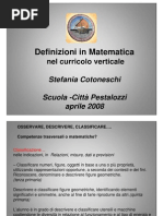 Download Definizioni in matematica nel curricolo verticale by Curricolo Matematica Pestalozzi SN12936523 doc pdf