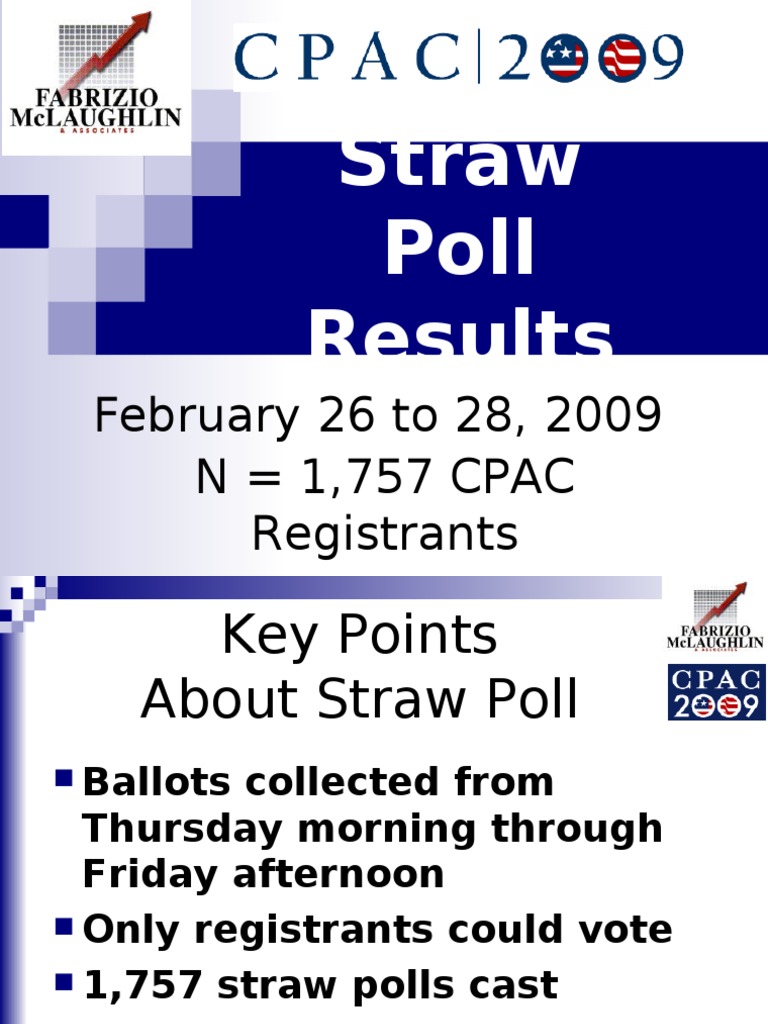 CPAC Straw Poll PDF Republican Party (United States) American