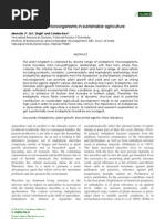 Role of Endophytic Microorganisms in Sustainable Agriculture