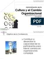 Conferencia Cultura y Cambio Organizacional