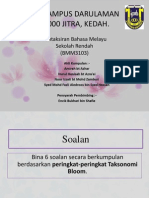 Amali 2-MEMBINA SOALAN BERDASARKAN ARAS TAKSONOMI BLOOM