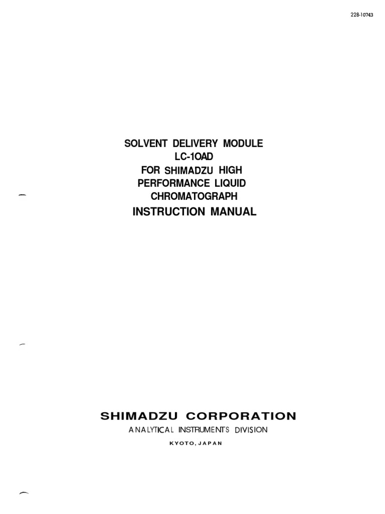 high&low シール Lc-10ad Im Rev0oc | PDF | High Performance Liquid
