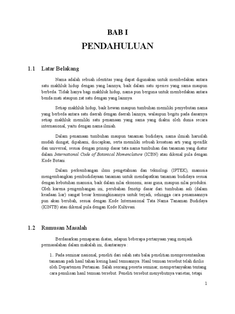Tata Nama  Ilmiah Tumbuhan  Dan  Hewan  Menata Rapi
