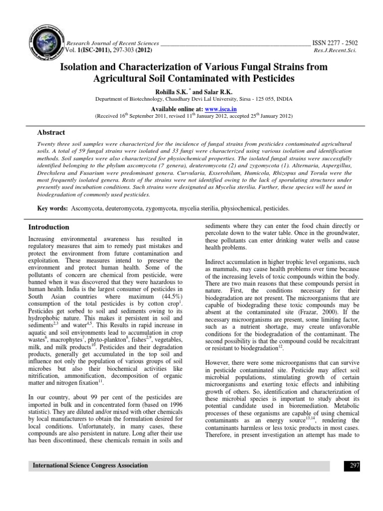 Isolation of Soil Fungi Aspergillus Soil
