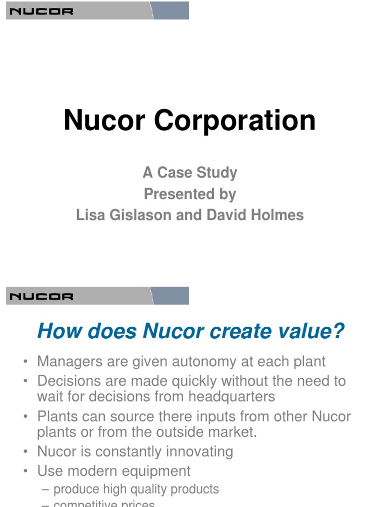 Nucor Corporation Analysis | PDF
