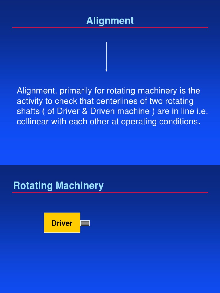 alignment.ppt Bearing (Mechanical) Mechanical Engineering