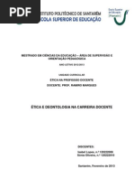 Ética e Deontologia na Carreira Docente
