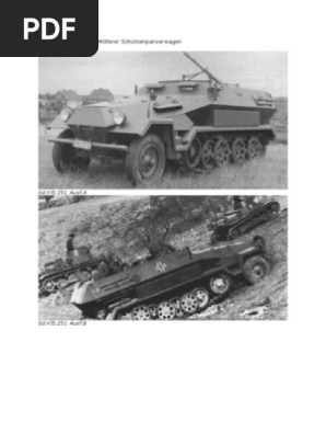 Sdkfz 251 Mittlere Schutzenpanzerwagendoc Platoon Tanks - 