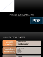 Types of Company Meetings