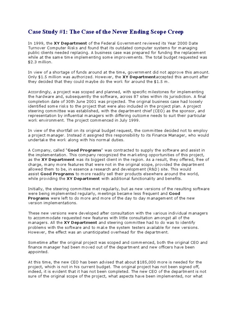 Project management case studies and answers pdf image