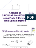 Circular Waveguide Microwave Engineering Project