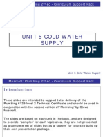 Unit 5 Cold Water Supply: Muscroft: Plumbing 2 Ed - Curriculum Support Pack