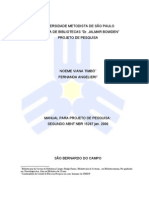 Modelo Projeto de Pesquisa Cep Metodista