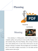 Career Planning: Presented By, Arun Prakash.k