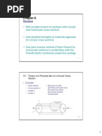 Torsion: 6.1 Torsion of A Prismatic Bar of A Circular Cross Section