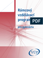 Rámcový Vzdělávací Program Pro Gymnázia (RVP) (CZ)