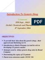 Introduction To Genric Drug