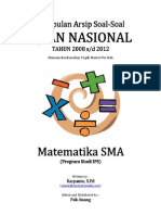 Kumpulan Arsip Soal UN Matematika SMA Program IPS Tahun 2008-2012 Per Bab