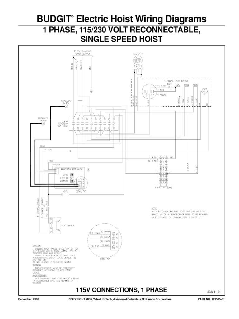 Budgit Behc Wiring Diagram Pdf Electronic Engineering Electrical Equipment