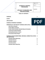 Project Standards and Specifications Schedule Control Procedure Rev01 Web