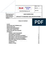 Project Standards and Specifications Shop Inspection Guidelines Rev01