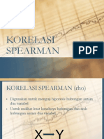 Korelasi Sederhana Spearman