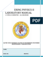 Engg Physics - II Record 1st March 2013