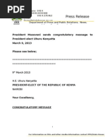Download PPU - President Museveni congratulates newly elected President Kenyatta Uhurudoc by Okore Maurice SN129443076 doc pdf
