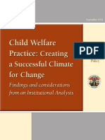 Child Welfare Practice Creating A Successful Climate For Change